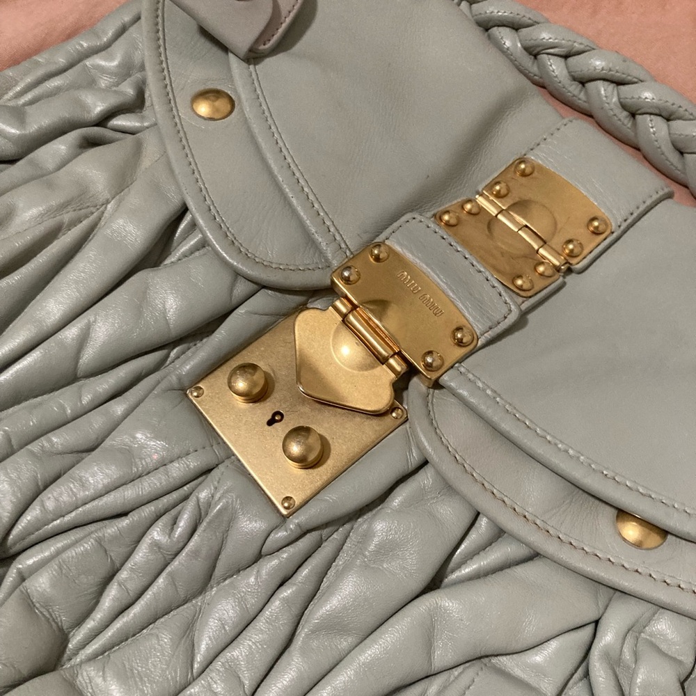 Miu Miu Two-Way Bag Leather - image 2